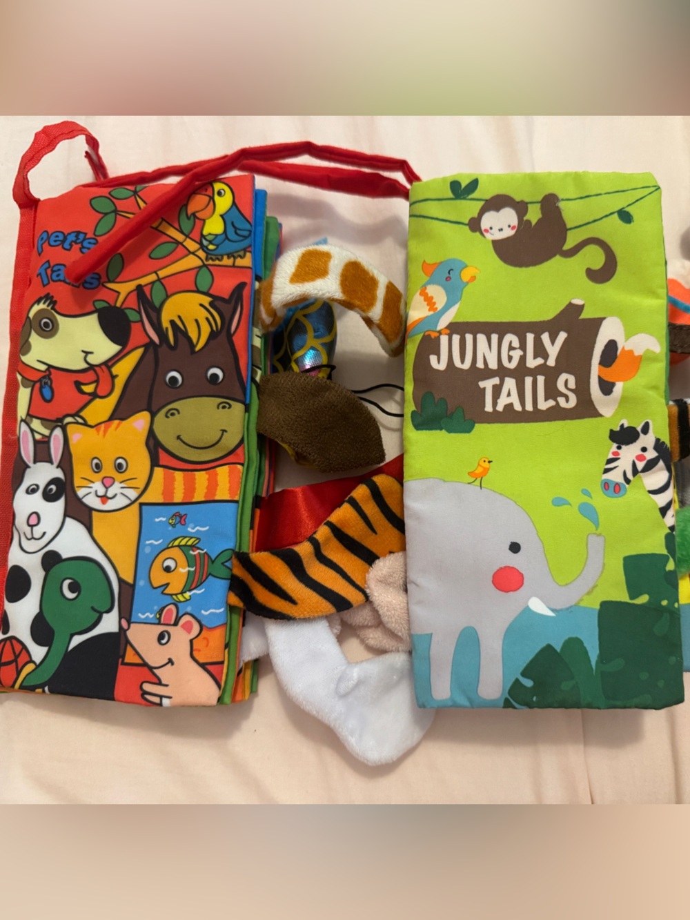 Jungly Tails Soft Sensory Activity Book - Green Multicolor